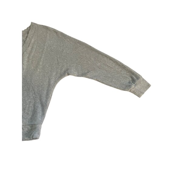 White House Black Market Sweater Womens M Gray Pullover Ribbed V Neck Casual - Picture 9 of 9